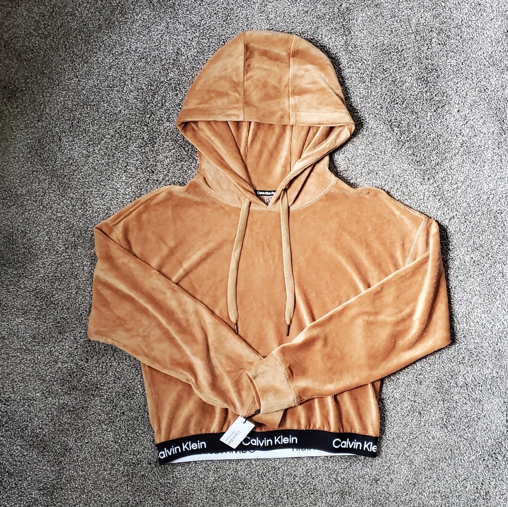 Calvin Klein CK Performance Micro Ribbed Long Sleeve Hoodie for Macys NWT - Picture 1 of 12
